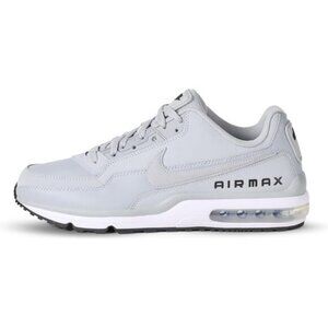 ⚡Nike Men’s Wolf Grey/Wolf Grey/White/Black Leather Premium Running Sneakers